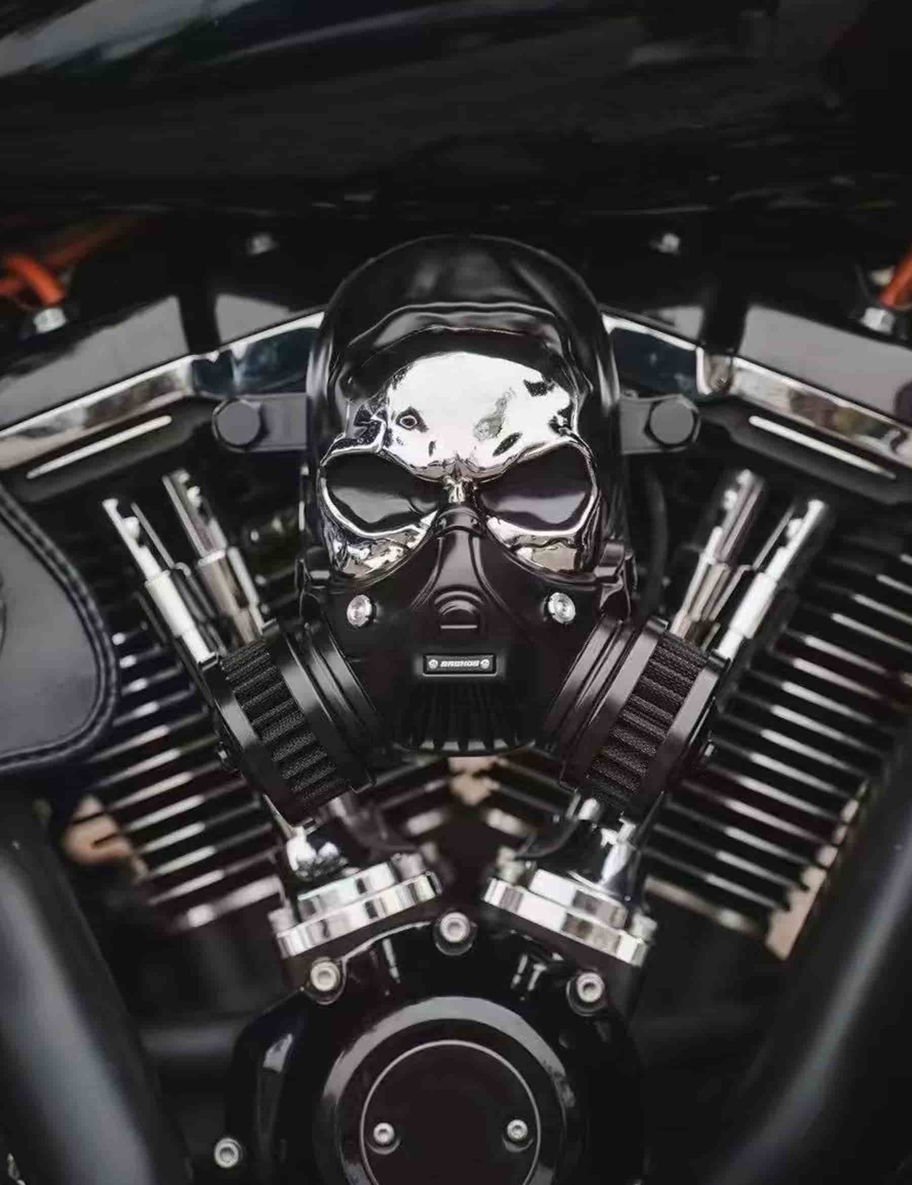 Motorcycle Skull Air Filter for Harley Air Cleaner CNC Aluminum Magnesium Harley Davidson 2000-up Touring 2000-up Softail - Image 6