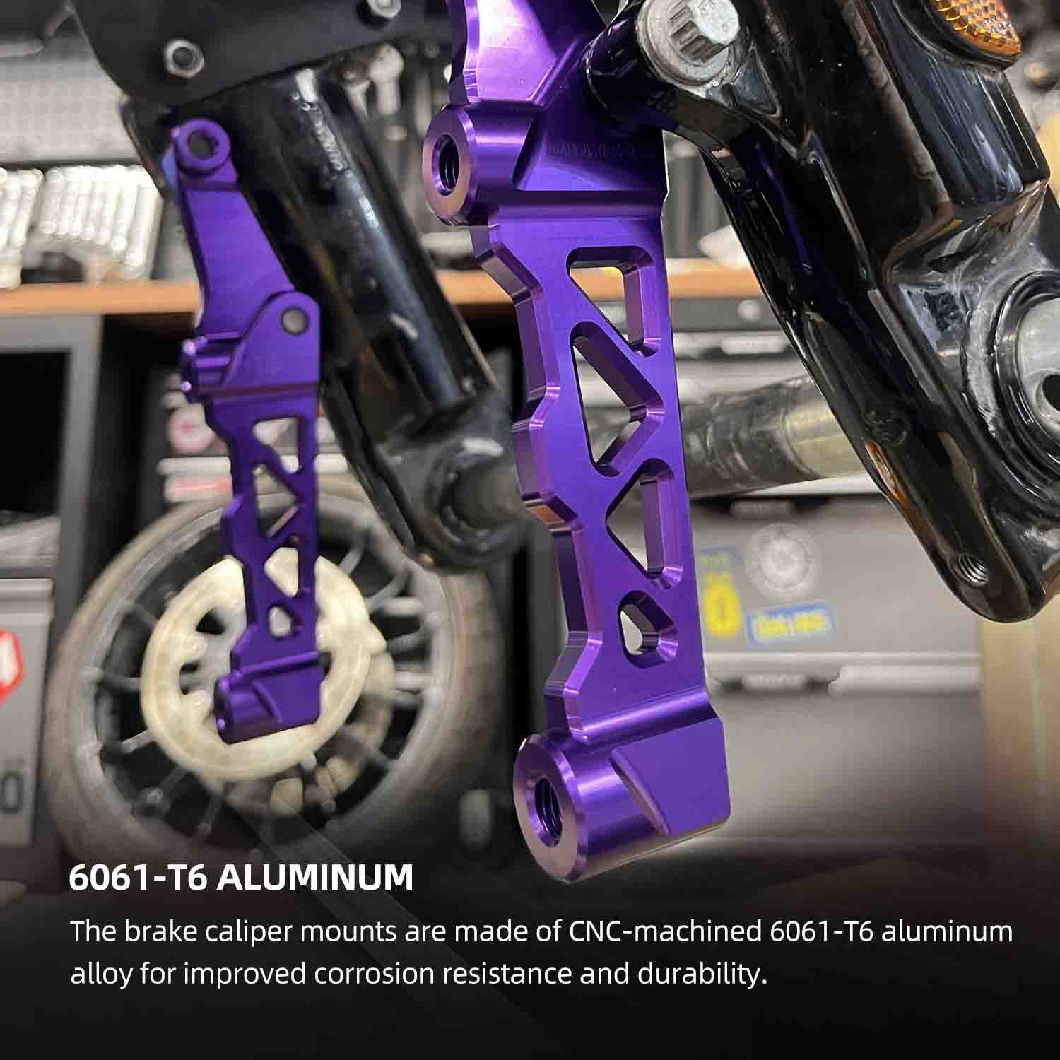 108mm Radial Brake Caliper Mounts for Harley Davidson 2014-after Touring, 2018-after Softail Models - Image 3