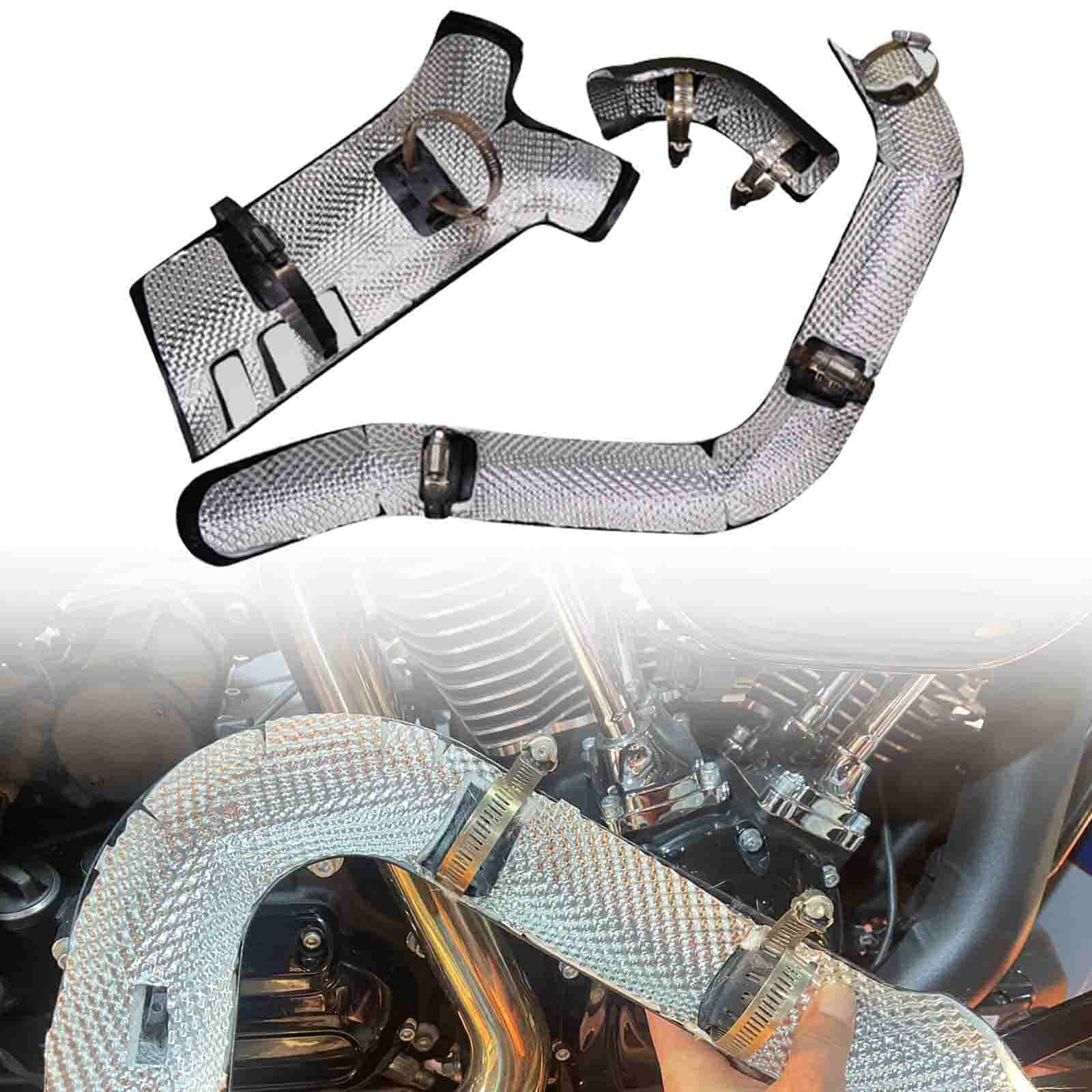 Harley Front Exhaust Heat Shield Liner | 2017-2024 Touring Road King Road Glide Street Glide Electra Glide