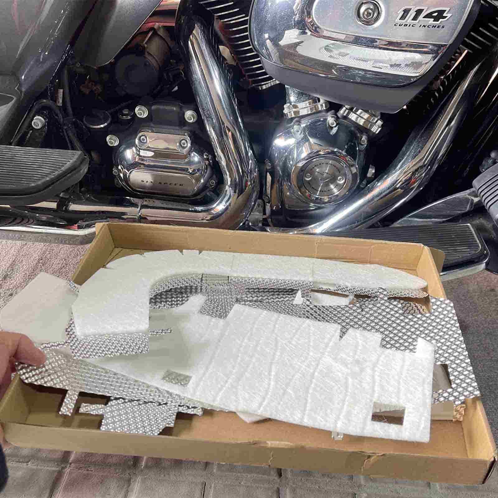 Harley Front Exhaust Heat Shield Liner | 2017-2024 Touring Road King Road Glide Street Glide Electra Glide - Image 2