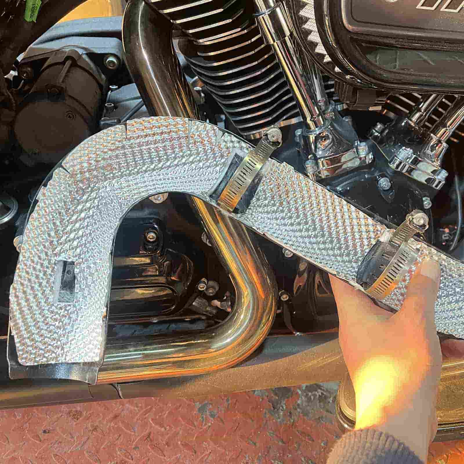 Harley Front Exhaust Heat Shield Liner | 2017-2024 Touring Road King Road Glide Street Glide Electra Glide - Image 4