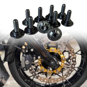 Titanium Brake Rotor Bolts for 2014-2025 Harley Touring