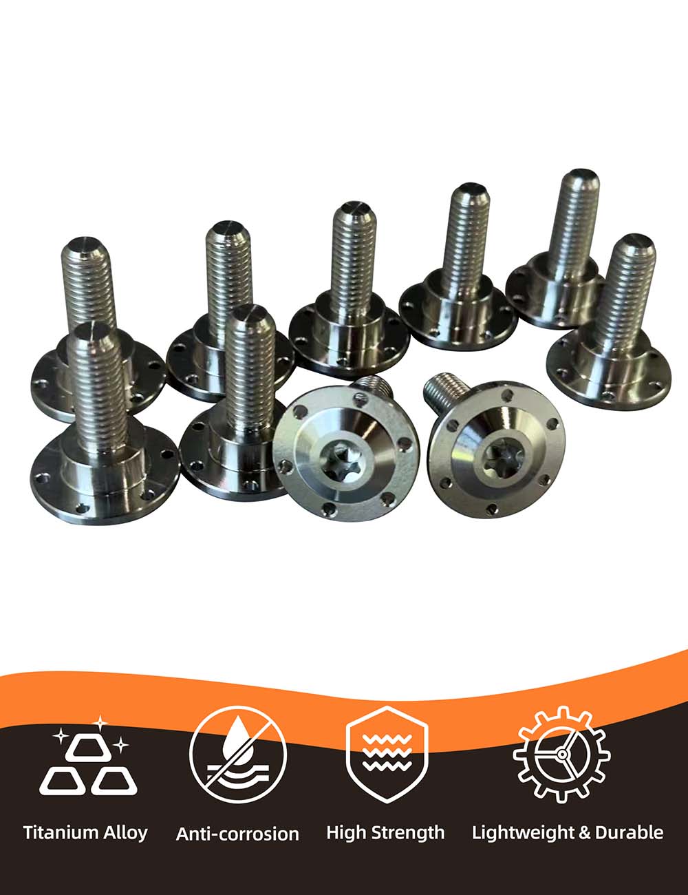 Titanium Brake Rotor Bolts for 2014-2025 Harley Touring - Image 3