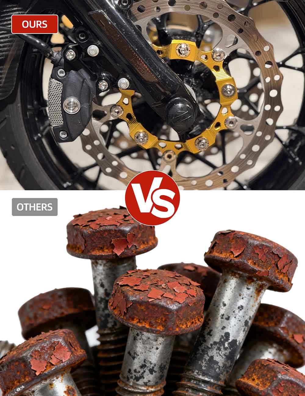 Titanium Brake Rotor Bolts for 2014-2025 Harley Touring - Image 5