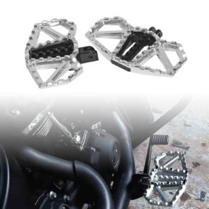 Wide Anti-Slip Footpegs for Harley Touring Softail Dyna Sportster