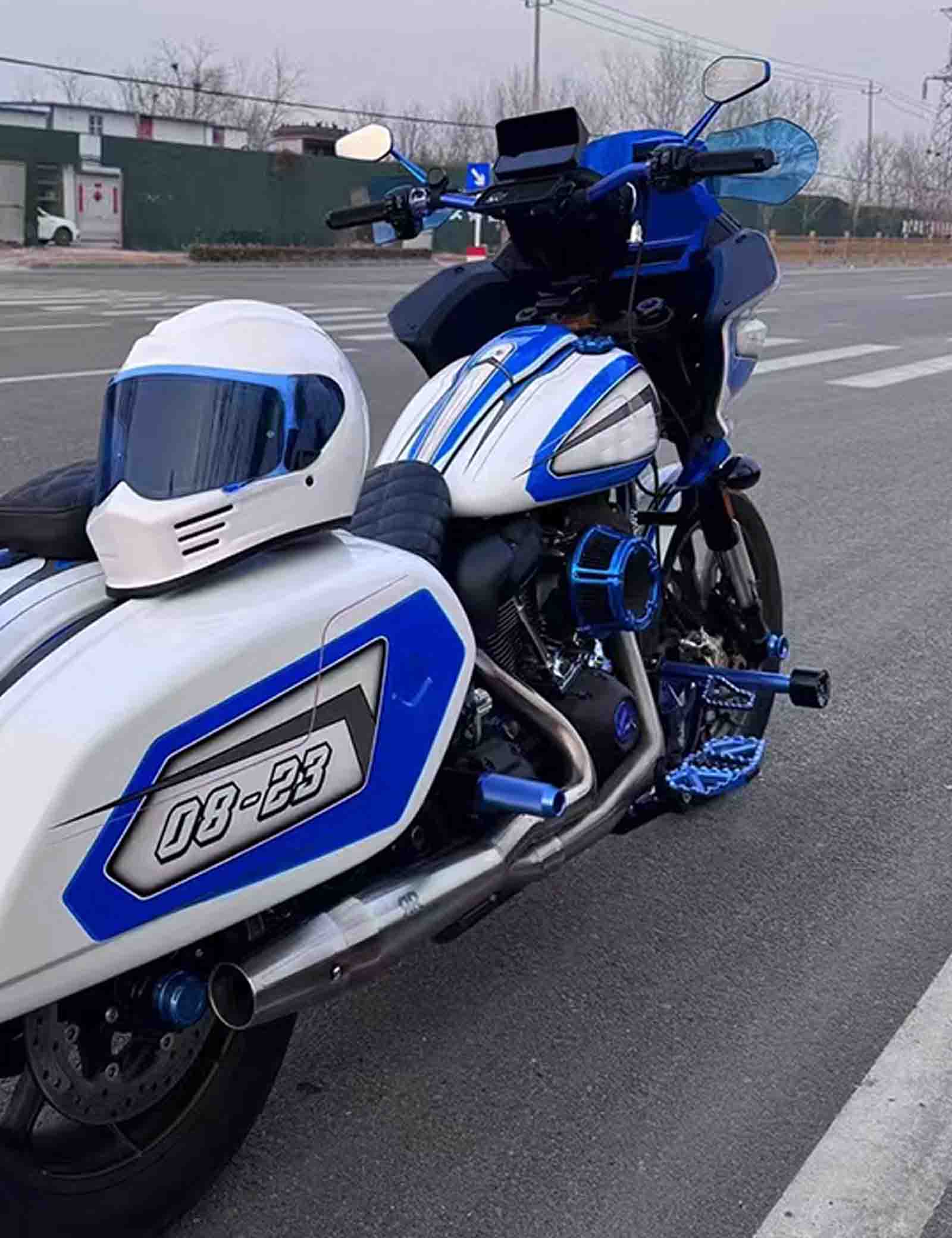 Wide Anti-Slip Footpegs for Harley Touring Softail Dyna Sportster - Image 6