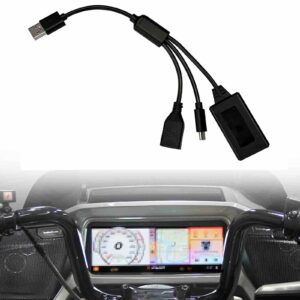 Motorcycle Wired Carplay Adapter for Harley Davidson, Honda Gold Wing, Indian, Support iPhone