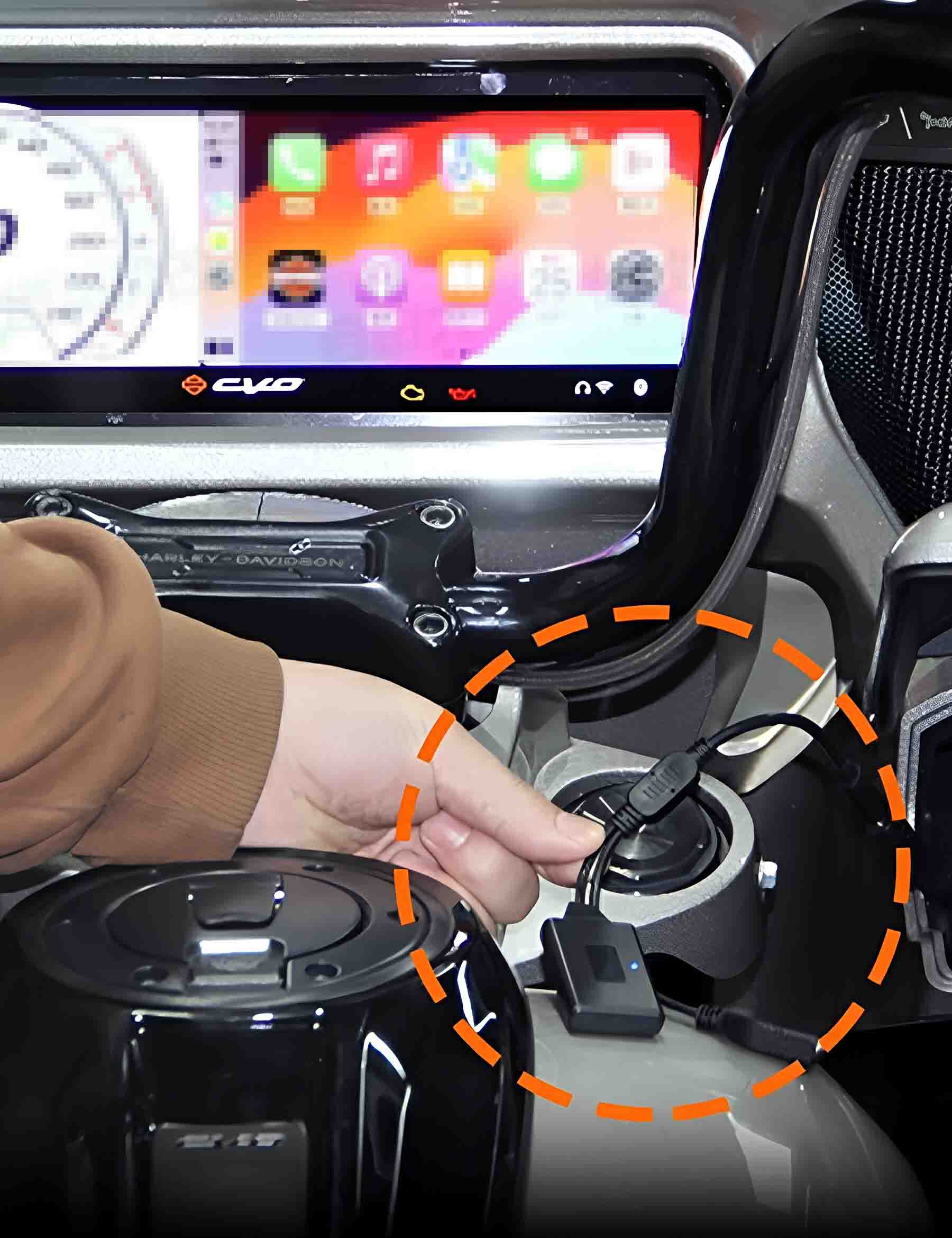 Motorcycle Wired Carplay Adapter for Harley Davidson, Honda Gold Wing, Indian, Support iPhone - Image 6