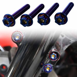 Titanium Alloy Motorcycle Front Fenders Bolts / Radial Brake Caliper Adapter Screws | Universal Harley Touring
