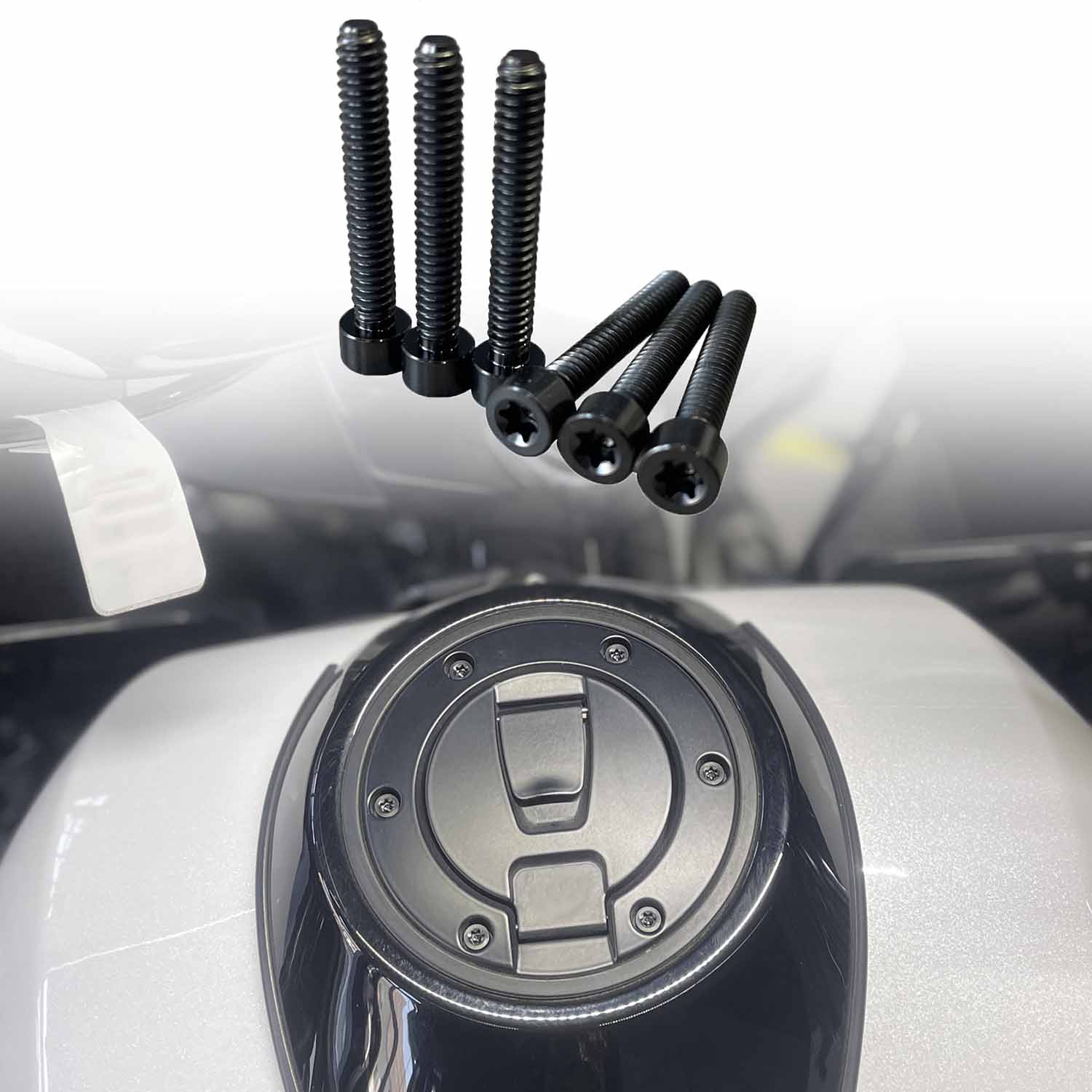 Titanium Alloy Motorcycle Gas Fuel Tank Cap Bolts | Harley 2023-2024 Road Glide/Street Glide CVO Pan America Sportster S