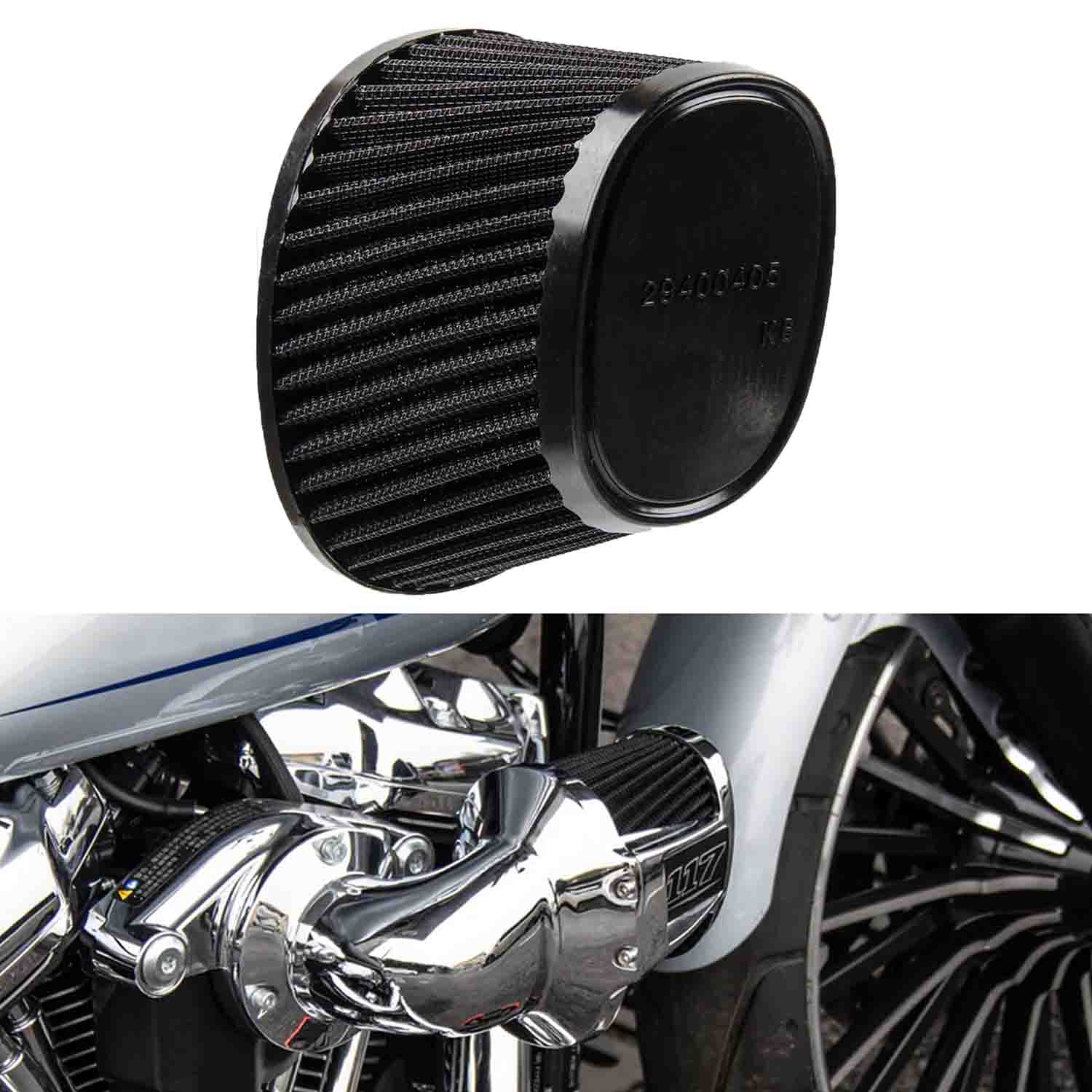 High Performance Engine Air Filter | High Air Flow Air Cleaner | 2018-after Softail, 2017-after Touring