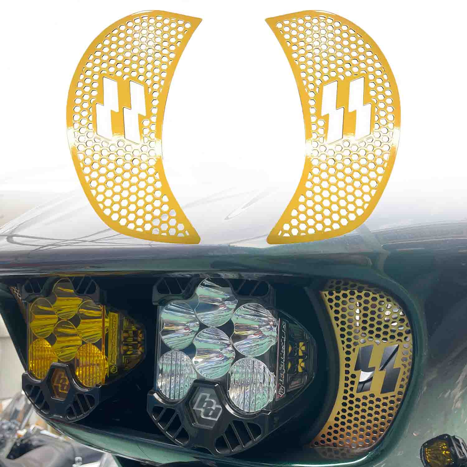Motorcycle Fairing Mesh Grill Side Vent Screen | Harley 2015-2025 Road Glide CVO Road Glide Ultra