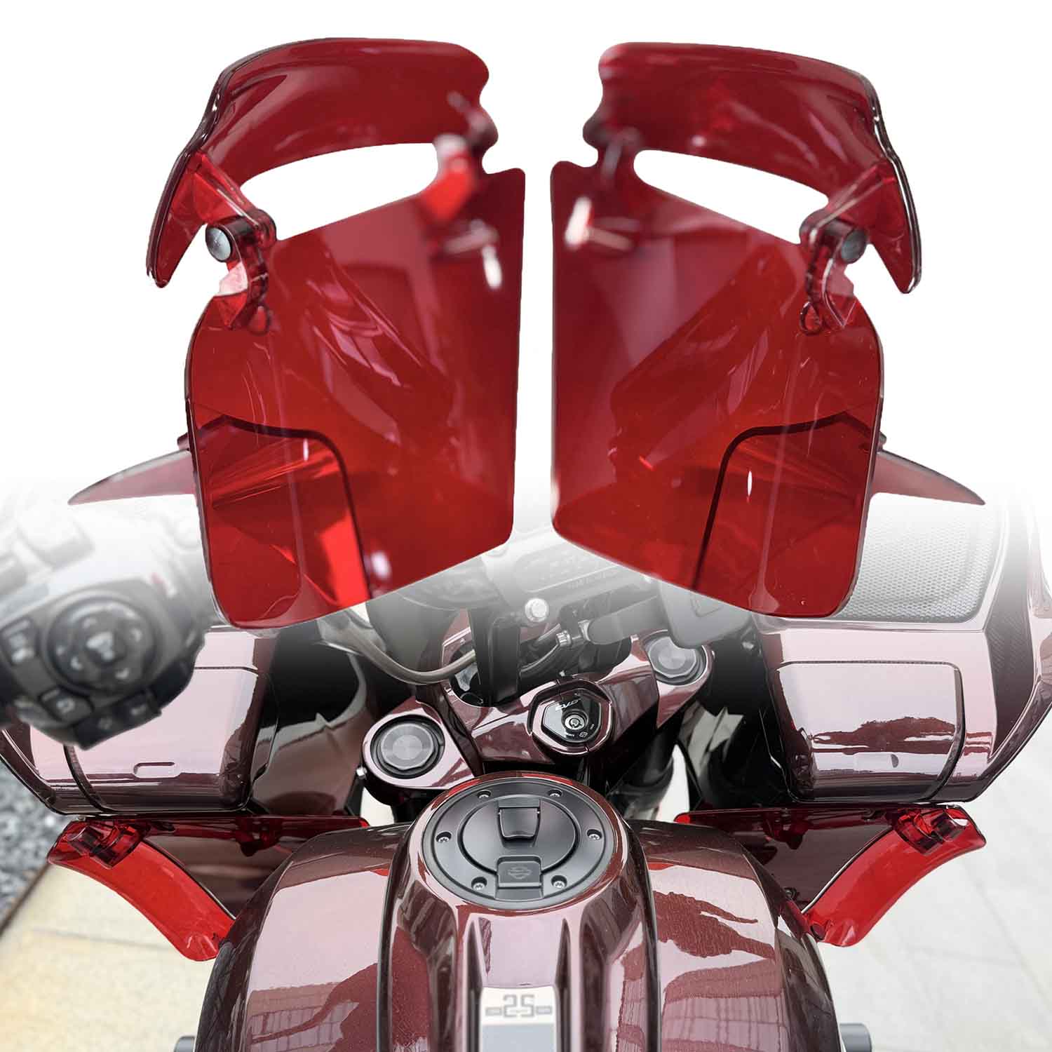 Fairing Side Wings Air Deflectors | Harley 2023-after Road Glide 121CVO/ST, 2024-after 117 Road Glide, 2026-after Road Glide 3/Limited