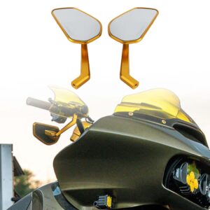 Motorcycle Rear View Mirrors for 8mm 10mm Mirror Thread | Carbon Fiber&CNC Aluminum | Adjustable Lightweight