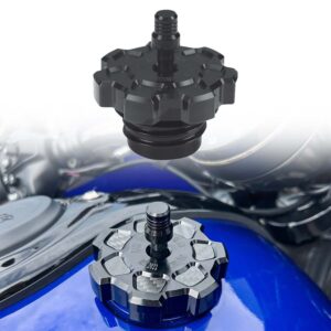 CNC Aluminum Alloy Gas Fuel Tank Cap with Vent Breather | Universal Fit for Harley Davidson Touring Softail
