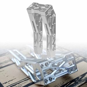 Hollowed-out Motorcycle 8"-10" Handlebar Risers | CNC 6061-T6 Aluminum Alloy | Harley Road Glide/ Softail All Models