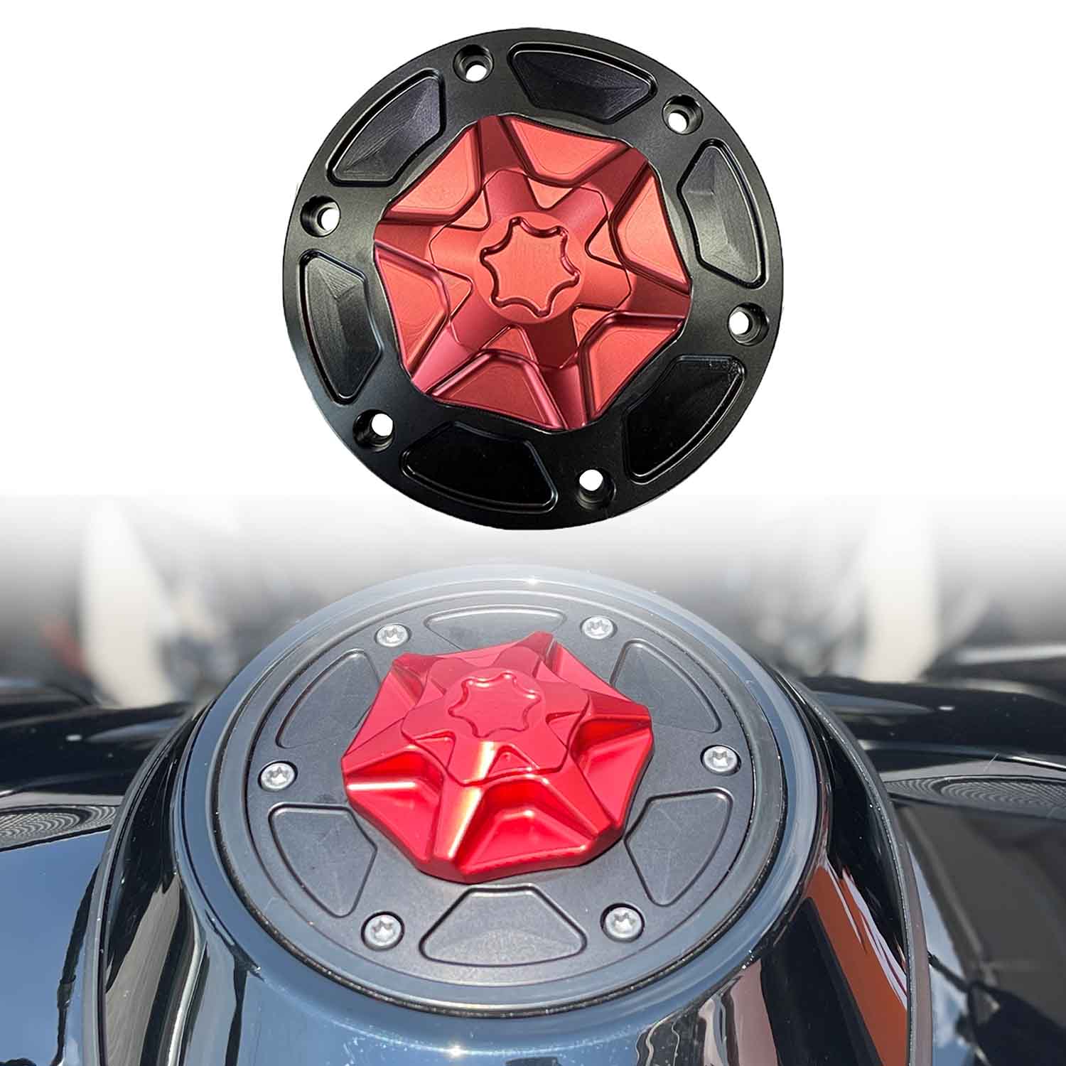 Lockable Gas Fuel Tank Cap | Aluminum Alloy | Harley 2023-2025 Touring Road Glide Street Glide CVO Road Glide ST