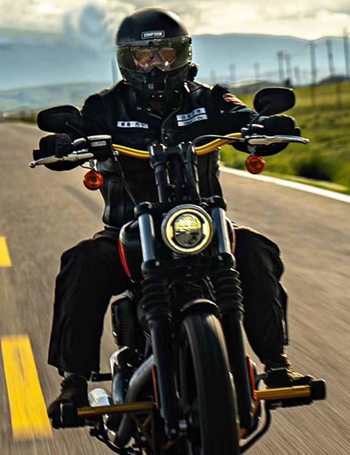 T-Bar Handlebars | Aluminum Alloy | 2" & 4" Rise Height, 1" & 1.25" & 1.5" Clamp Diameter | Internal Wiring Handlebars | All Harley Motorcycle - Image 3
