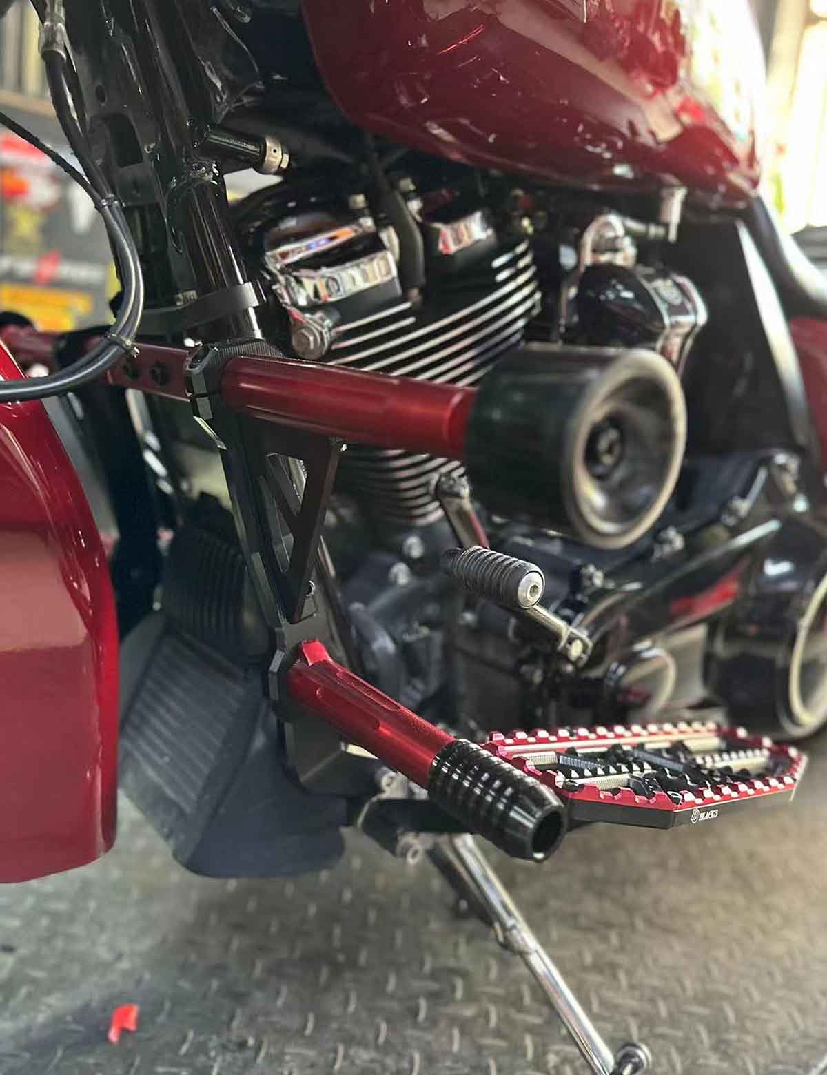 Racing Front Rear Crash Bar | Highway Engine Guard | Harley 2009-after Touring Models - Image 6
