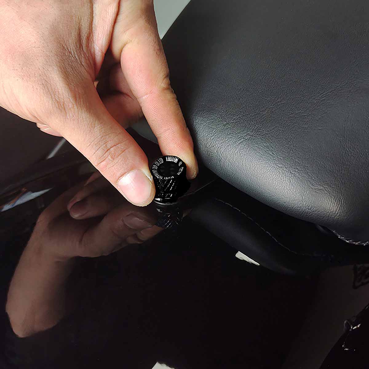 Harley Davidson Rear Seat Bolt | Aluminum Alloy Carbon Fiber | 1996-2023 Touring Softail - Image 3