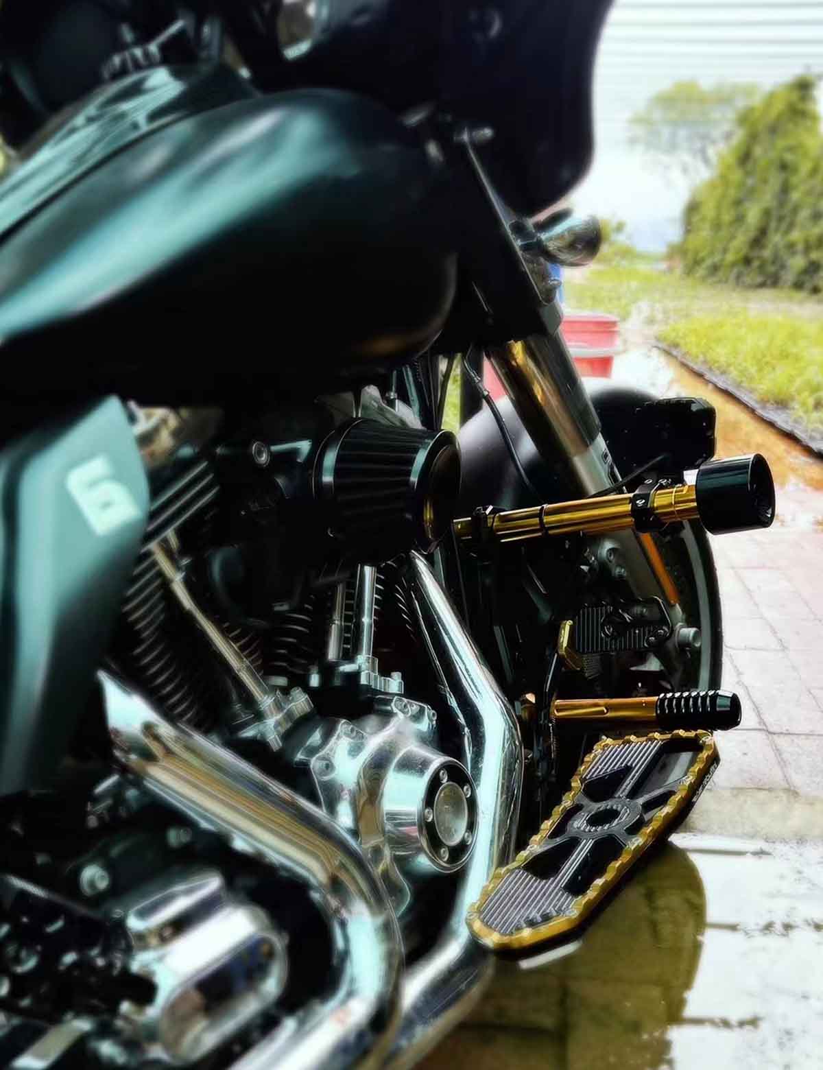 Racing Front Rear Crash Bar | Highway Engine Guard | Harley 2009-after Touring Models - Image 7