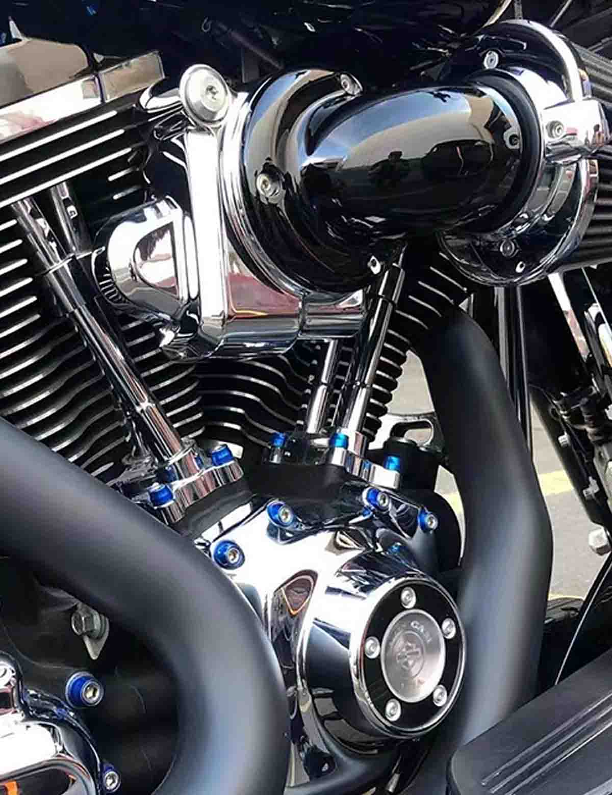 79PCS Engine Dress Up Bolts Kit with Colored Caps | Stainless Steel | Harley 2017-after Touring, 2018-after Softail Models - Image 11