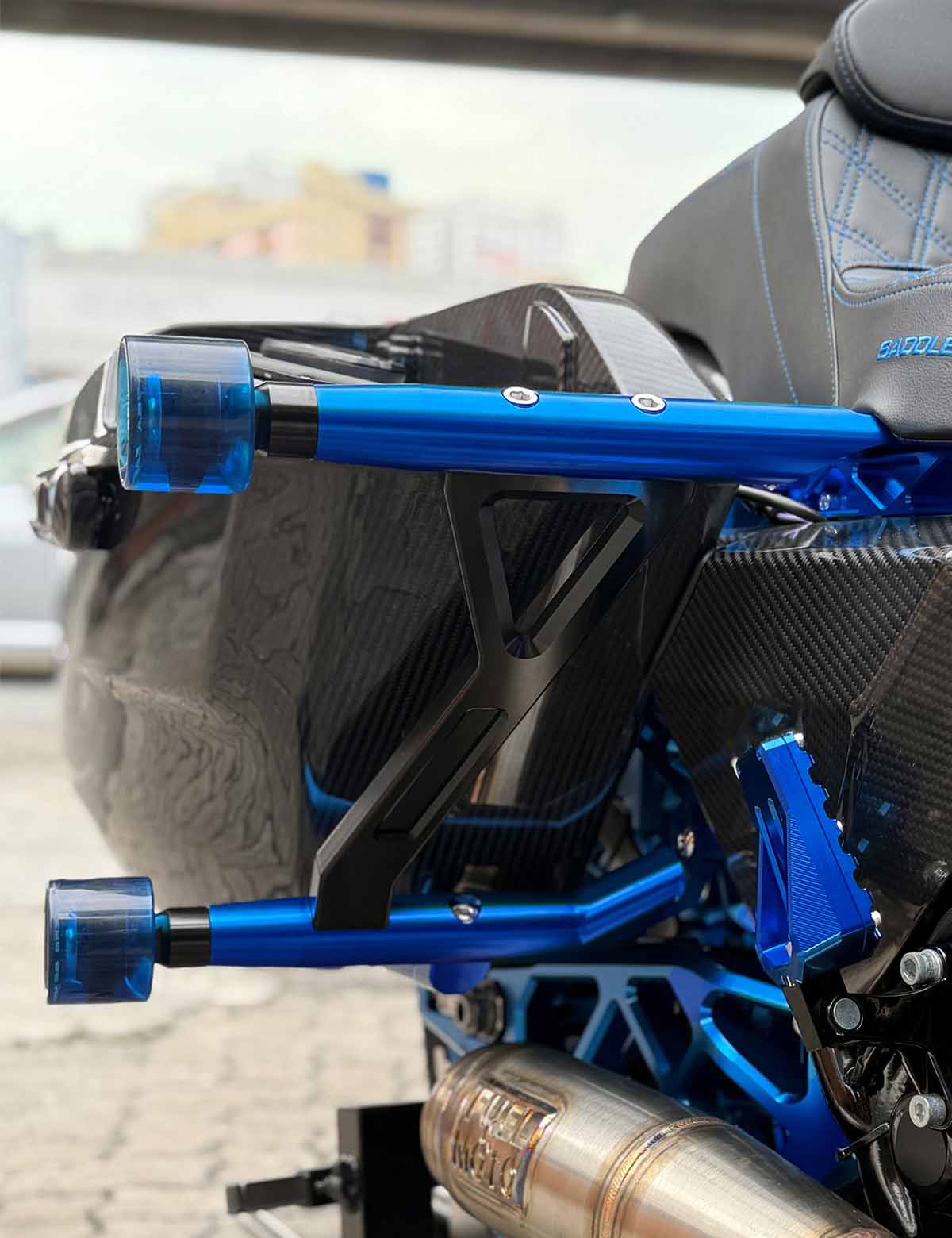 Racing Front Rear Crash Bar | Highway Engine Guard | Harley 2009-after Touring Models - Image 8