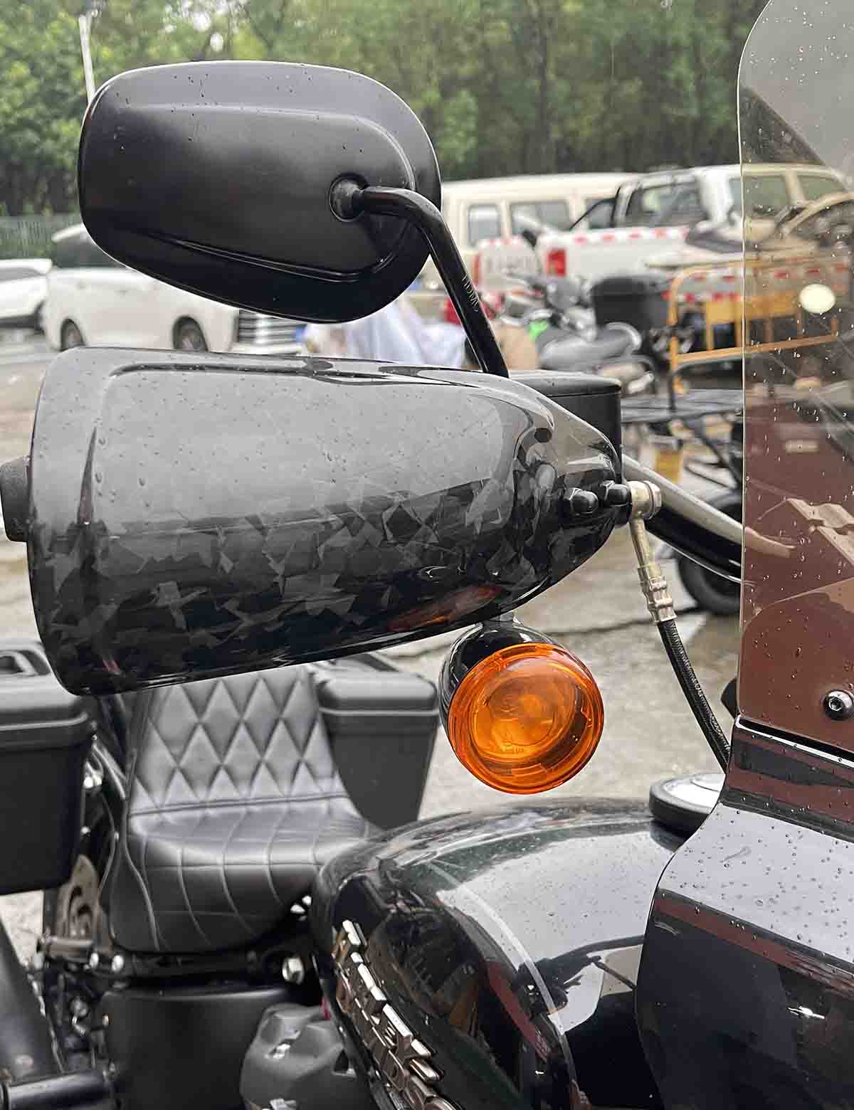 Carbon Fiber Handguards | Harley 2017-2023 Street Glide Road Glide Road King, 2024-after 117 Street Glide/Road Glide, 121CVO/ 121ST, 2018-2024 Softail - Image 10