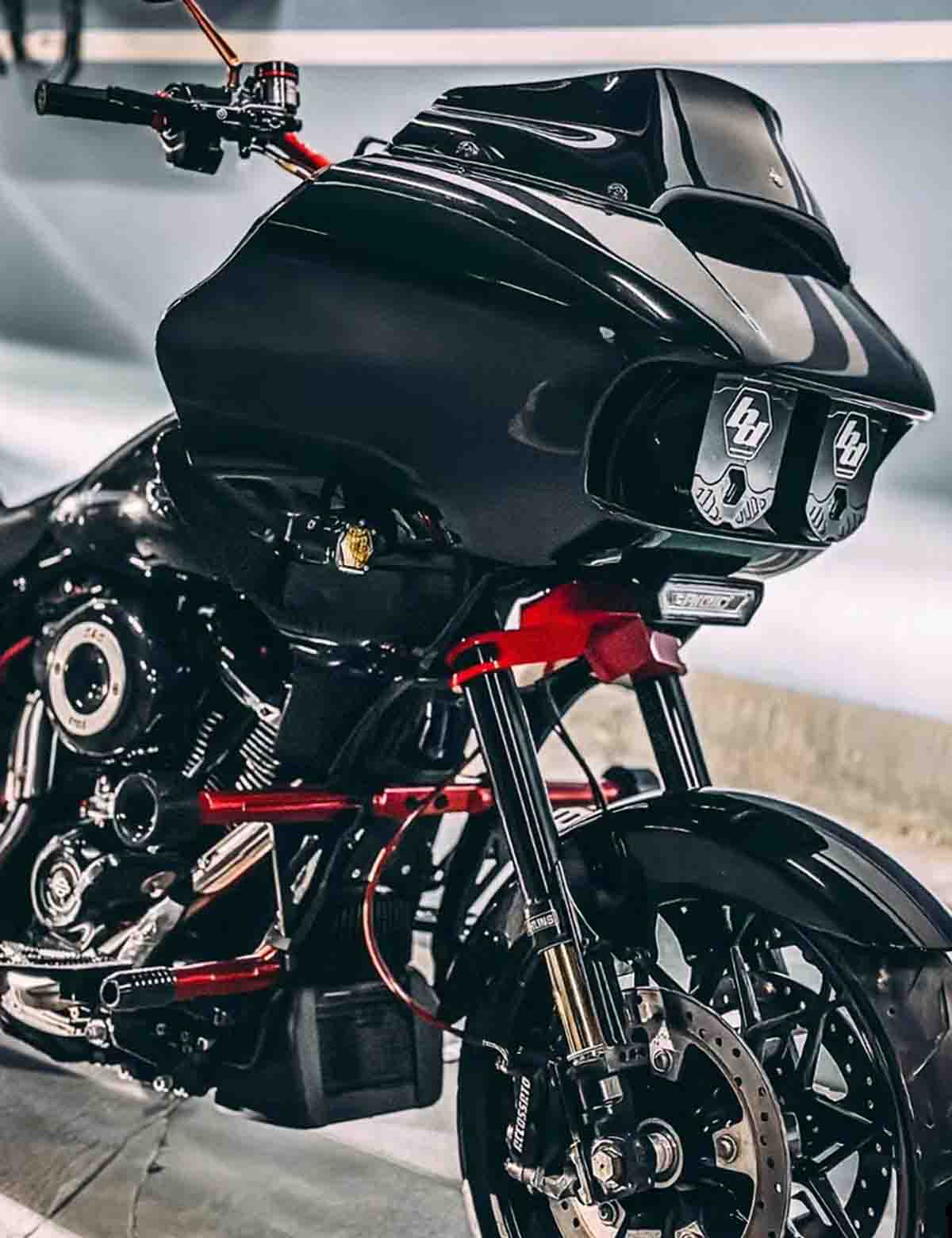Racing Front Rear Crash Bar | Highway Engine Guard | Harley 2009-after Touring Models - Image 10