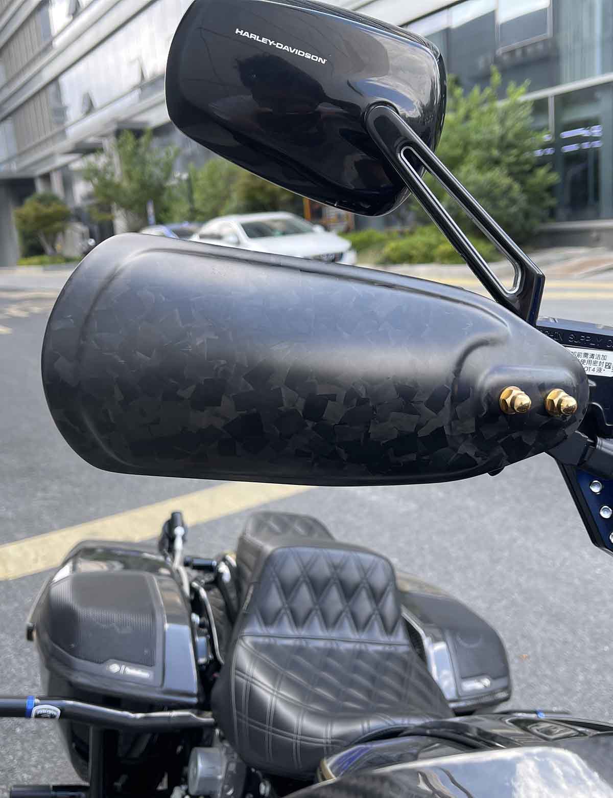 Carbon Fiber Handguards | Harley 2017-2023 Street Glide Road Glide Road King, 2024-after 117 Street Glide/Road Glide, 121CVO/ 121ST, 2018-2024 Softail - Image 12