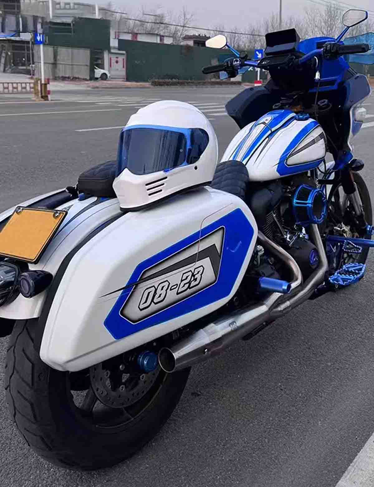 Crash Bar Engine Guard | TIG Welded Steel Highway Bar | Harley Softail Models Without Forward Controls Footpegs - Image 4
