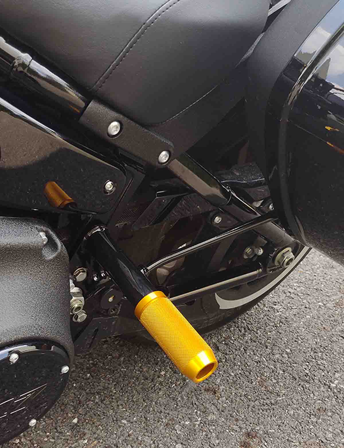 Crash Bar Engine Guard | TIG Welded Steel Highway Bar | Harley Softail Models Without Forward Controls Footpegs - Image 6