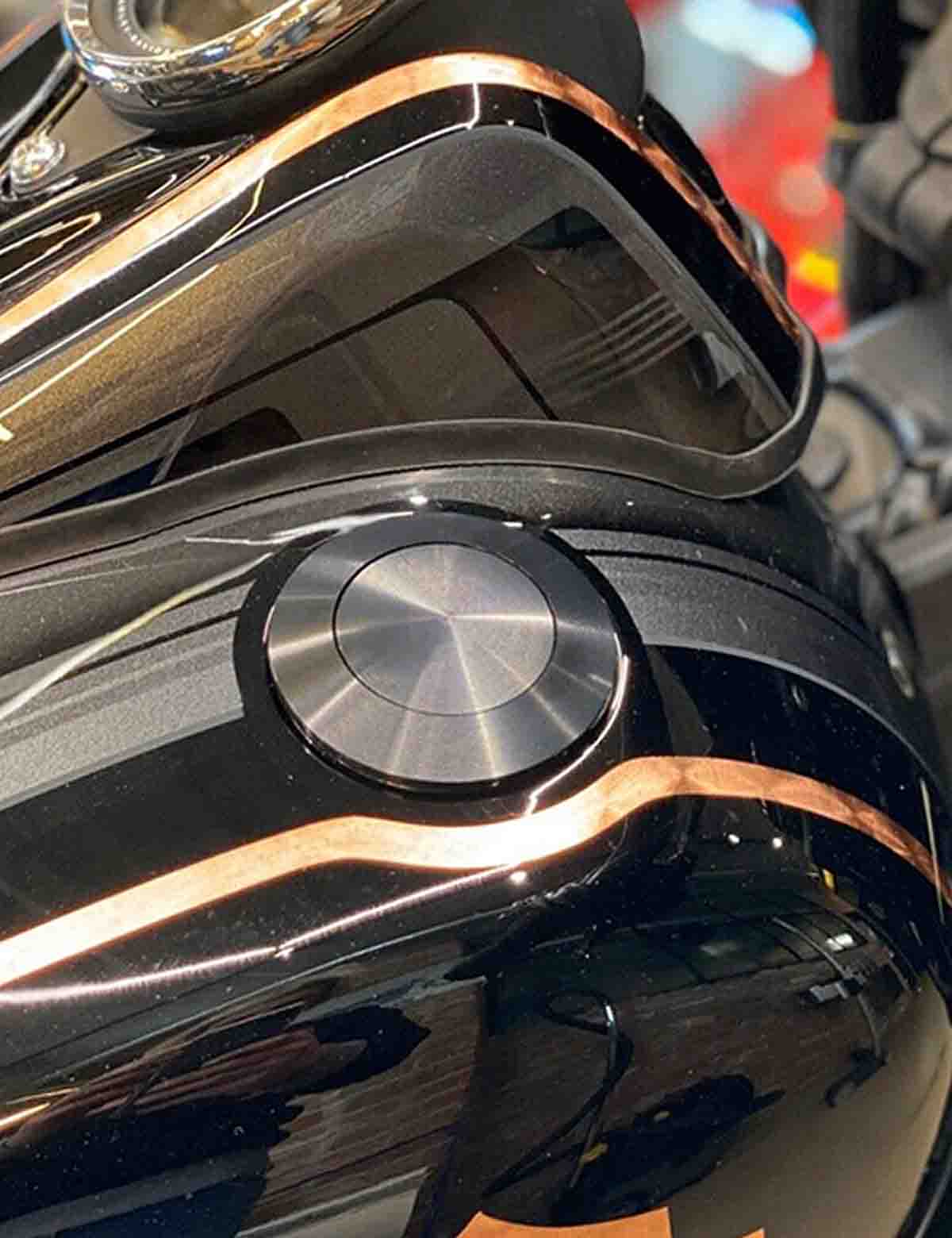 Hidden & Pop-up Gas Fuel Tank Cap Kit | Aluminum Alloy | Harley Softail 2018-2020 Deluxe, 2018-2021 Fat Boy/Heritage Classic/Sport Glide/Slim/Low Rider - Image 5