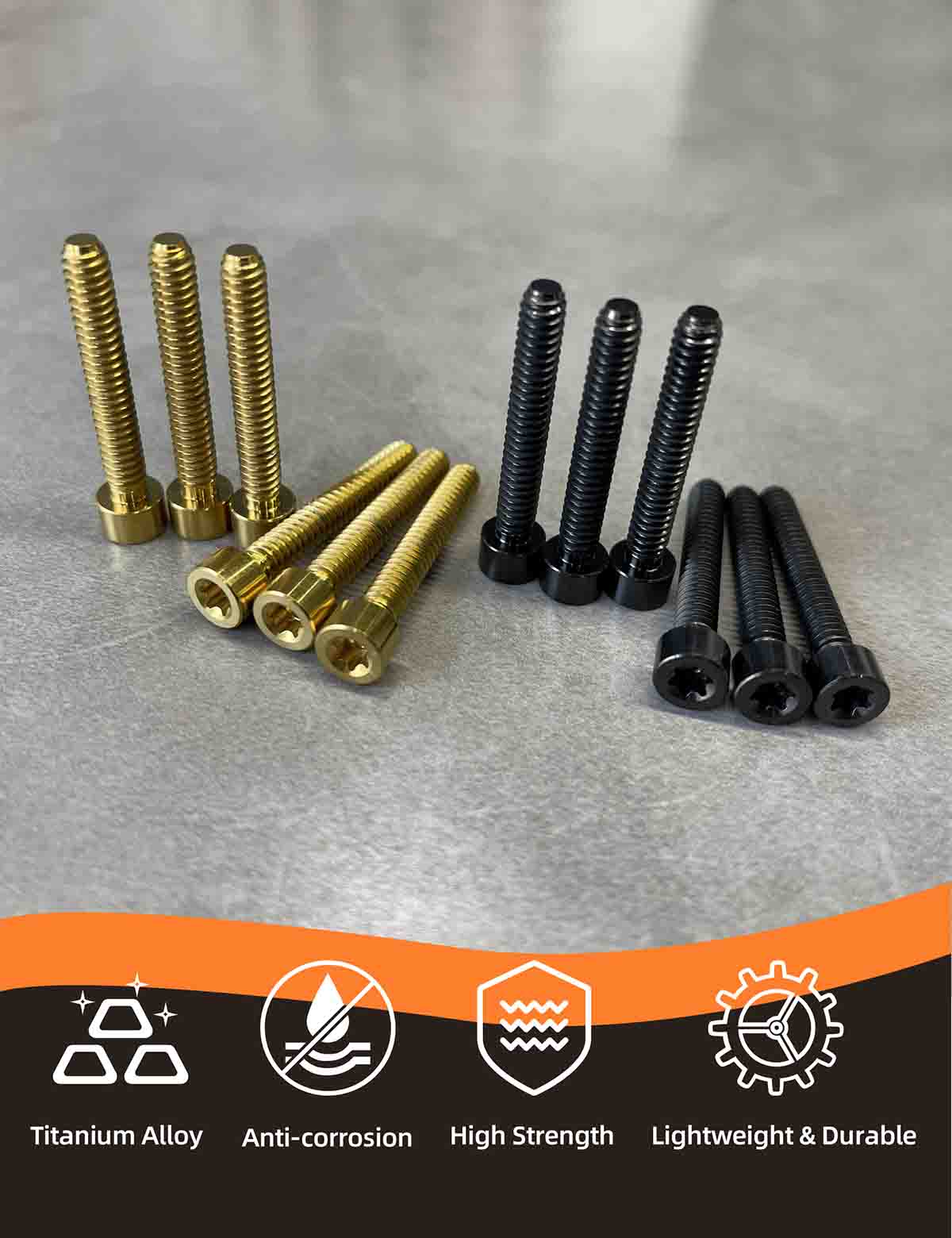 Titanium Alloy Motorcycle Gas Fuel Tank Cap Bolts | Harley 2023-2024 Road Glide/Street Glide CVO Pan America Sportster S - Image 2