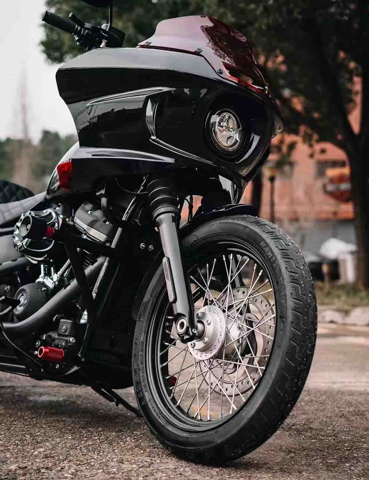 Racing Crash Bar | Highway Engine Guard | Stainless Steel | Harley 2018-after Softail Models - Image 4
