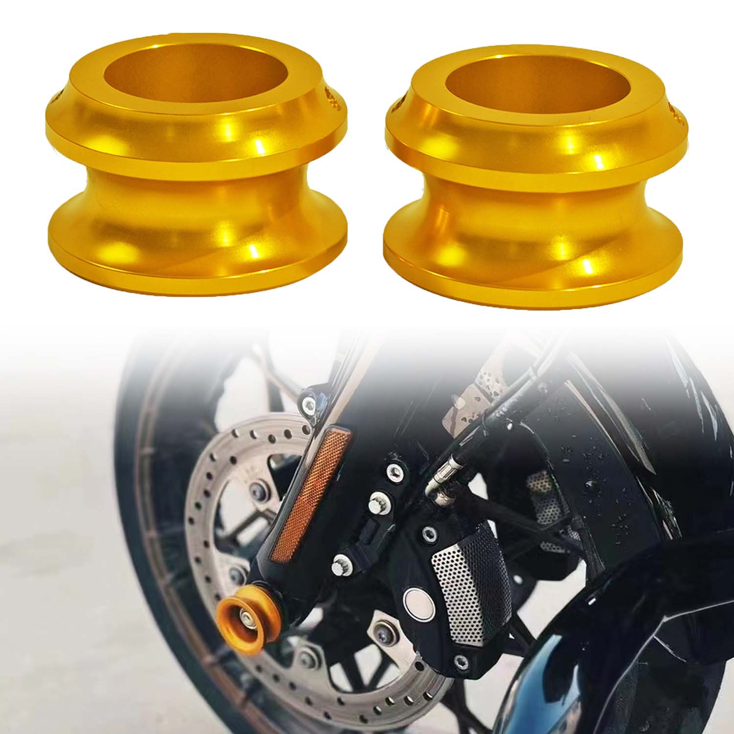 Front Wheel Axle Nut Decorative Cover Caps | Aluminum Alloy | Harley 2008-after Touring, Softail