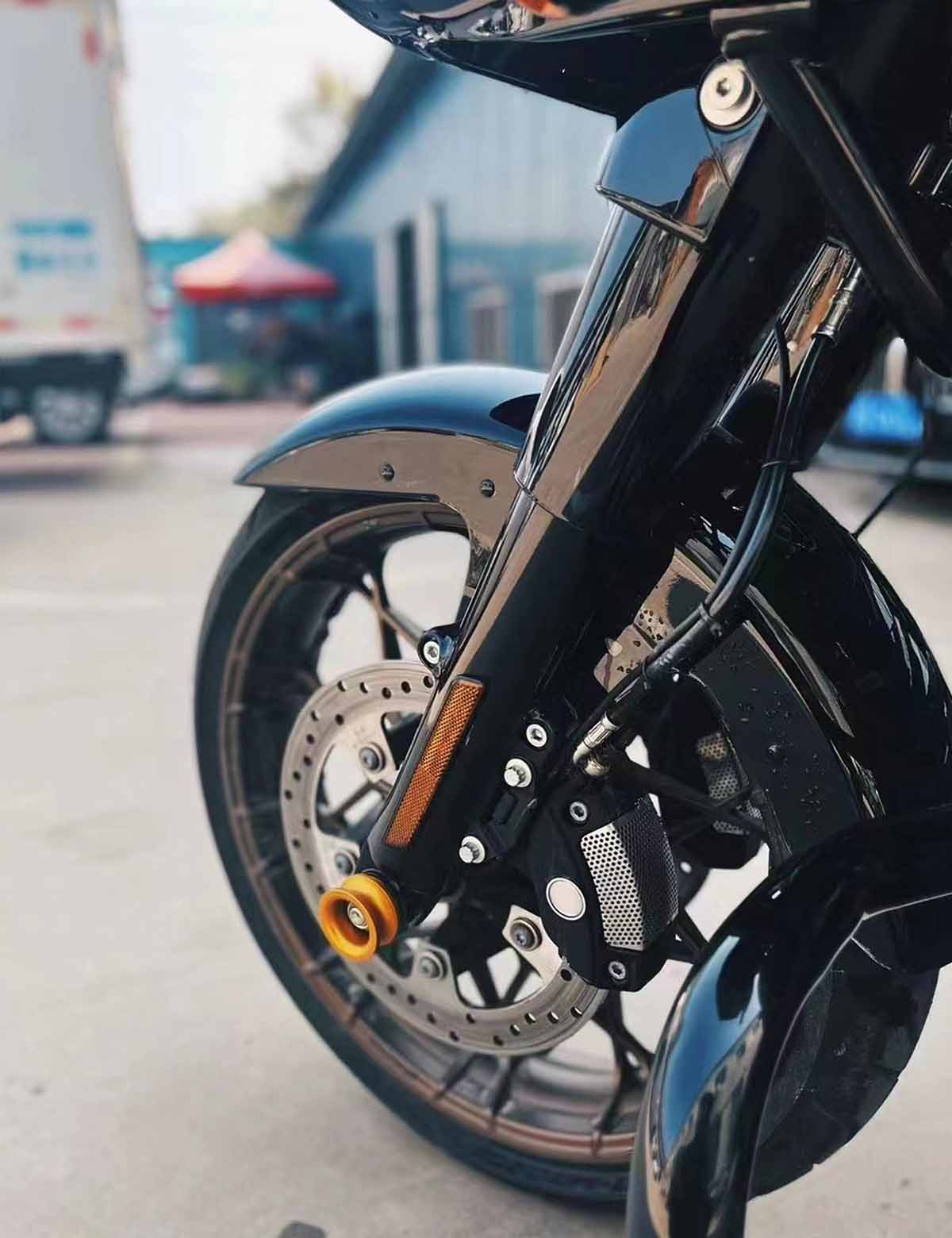 Front Wheel Axle Nut Decorative Cover Caps | Aluminum Alloy | Harley 2008-after Touring, Softail - Image 6