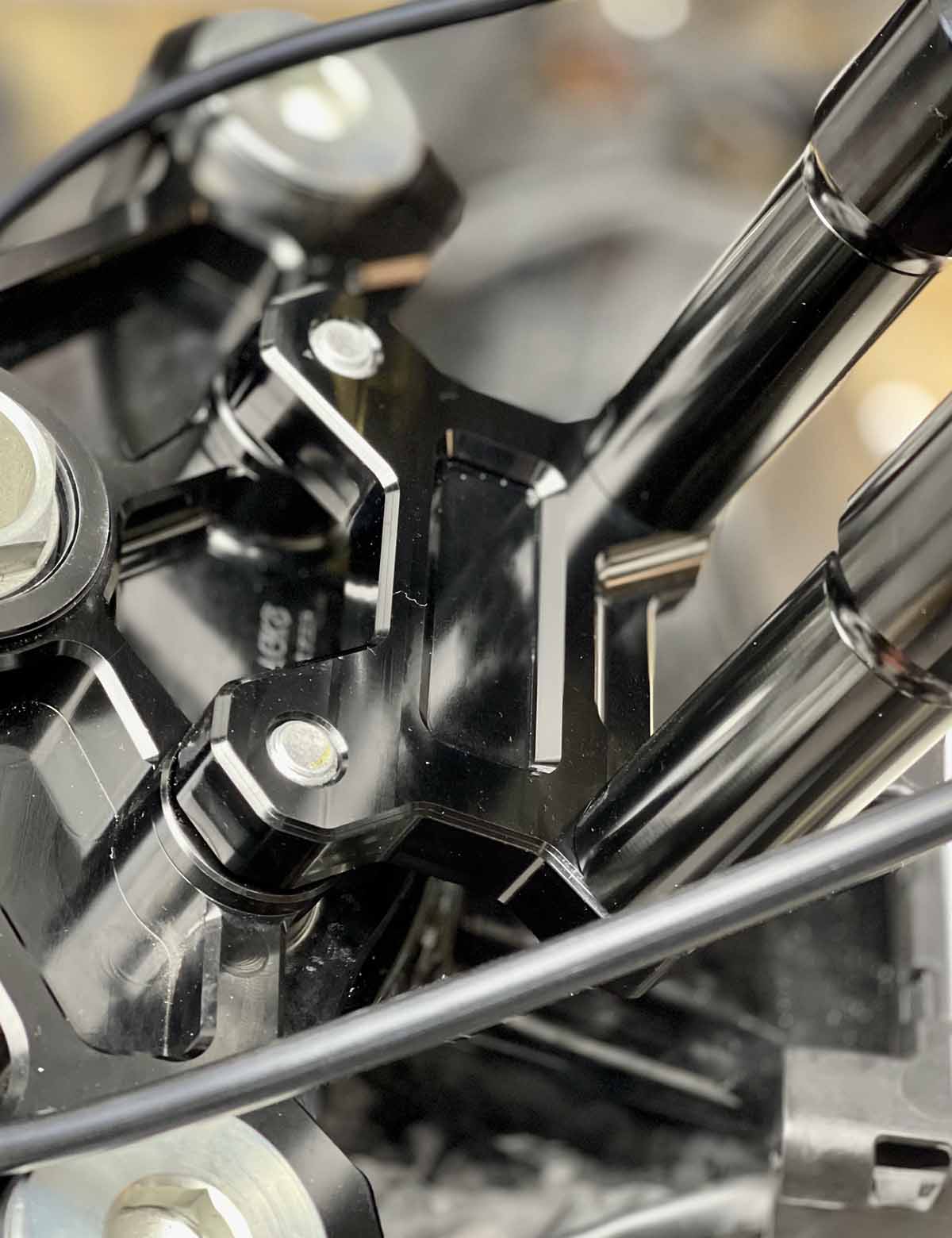 2" Pullback 1" Rise Handlebar Pullback Riser Clamp T-Bar Riser Adapter | Harley Touring Road Glide Street Glide Softail Models - Image 9