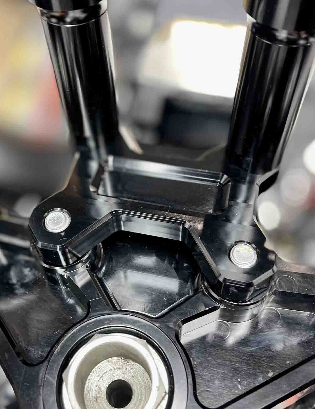 2" Pullback 1" Rise Handlebar Pullback Riser Clamp T-Bar Riser Adapter | Harley Touring Road Glide Street Glide Softail Models - Image 6