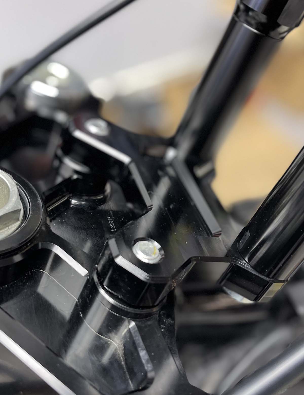 2" Pullback 1" Rise Handlebar Pullback Riser Clamp T-Bar Riser Adapter | Harley Touring Road Glide Street Glide Softail Models - Image 8
