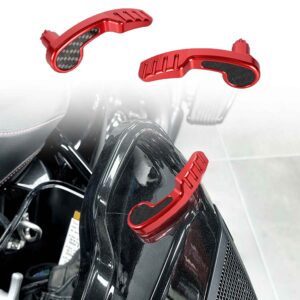 Motorcycle Saddlebag Latch Kit | Carbon Fiber&Aluminium Alloy | Saddle Bag Lifter | 2014-2026 Harley Touring