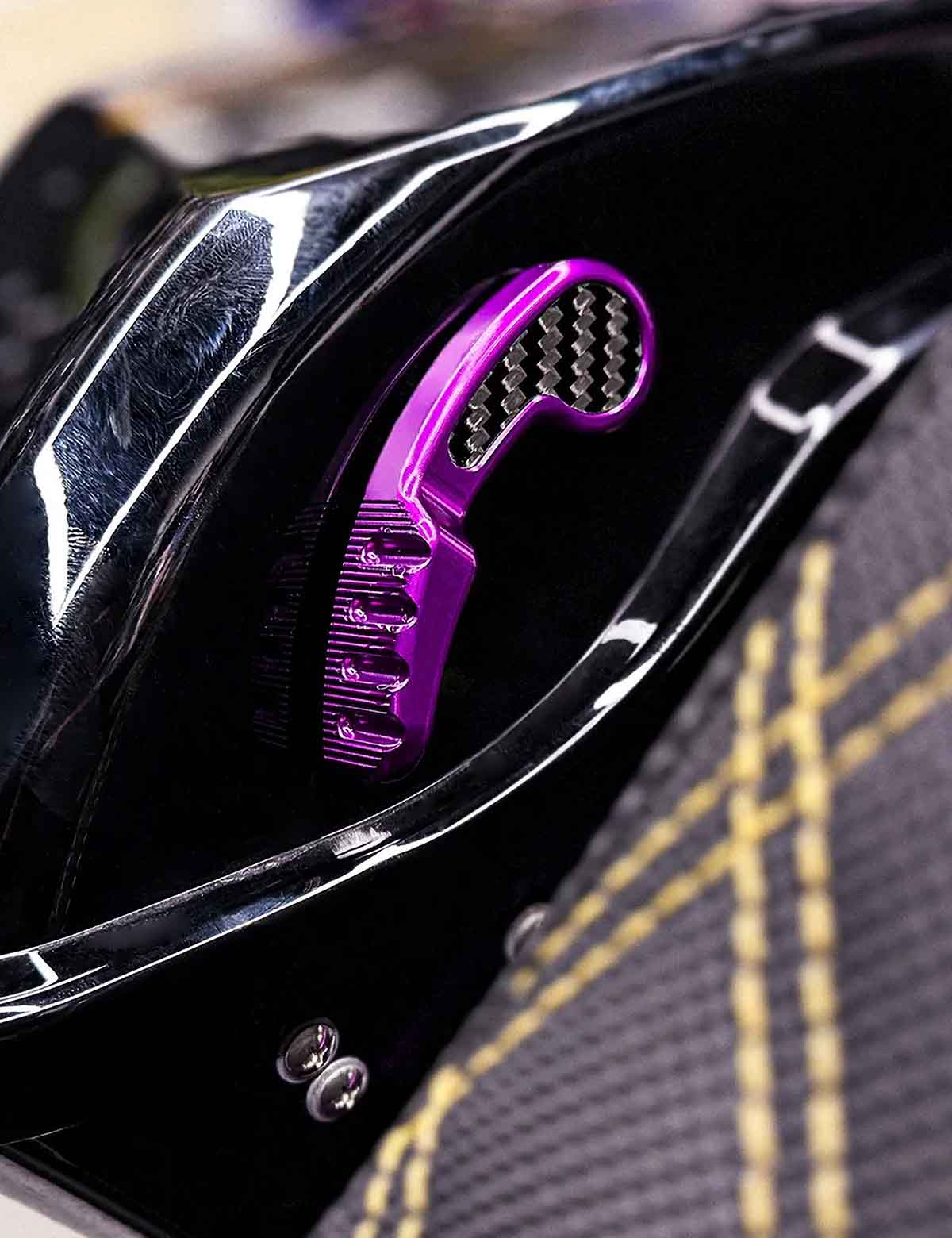 Motorcycle Saddlebag Latch Kit | Carbon Fiber&Aluminium Alloy | Saddle Bag Lifter | 2014-2026 Harley Touring - Image 3