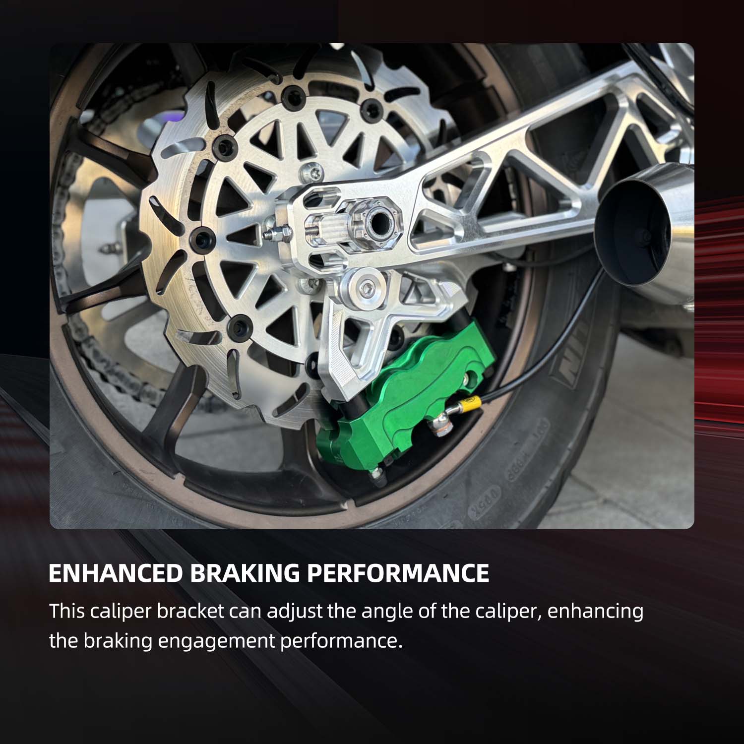 108mm Rear Radial Brake Caliper Mounts | Harley Davidson 2018-after Softail - Image 5