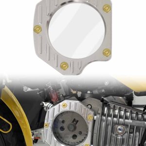 Motorcycle Transparent Timing Cover | Honda Cross Cub 110/CC110 | Clear Cam Chain Cover | Aluminium Alloy