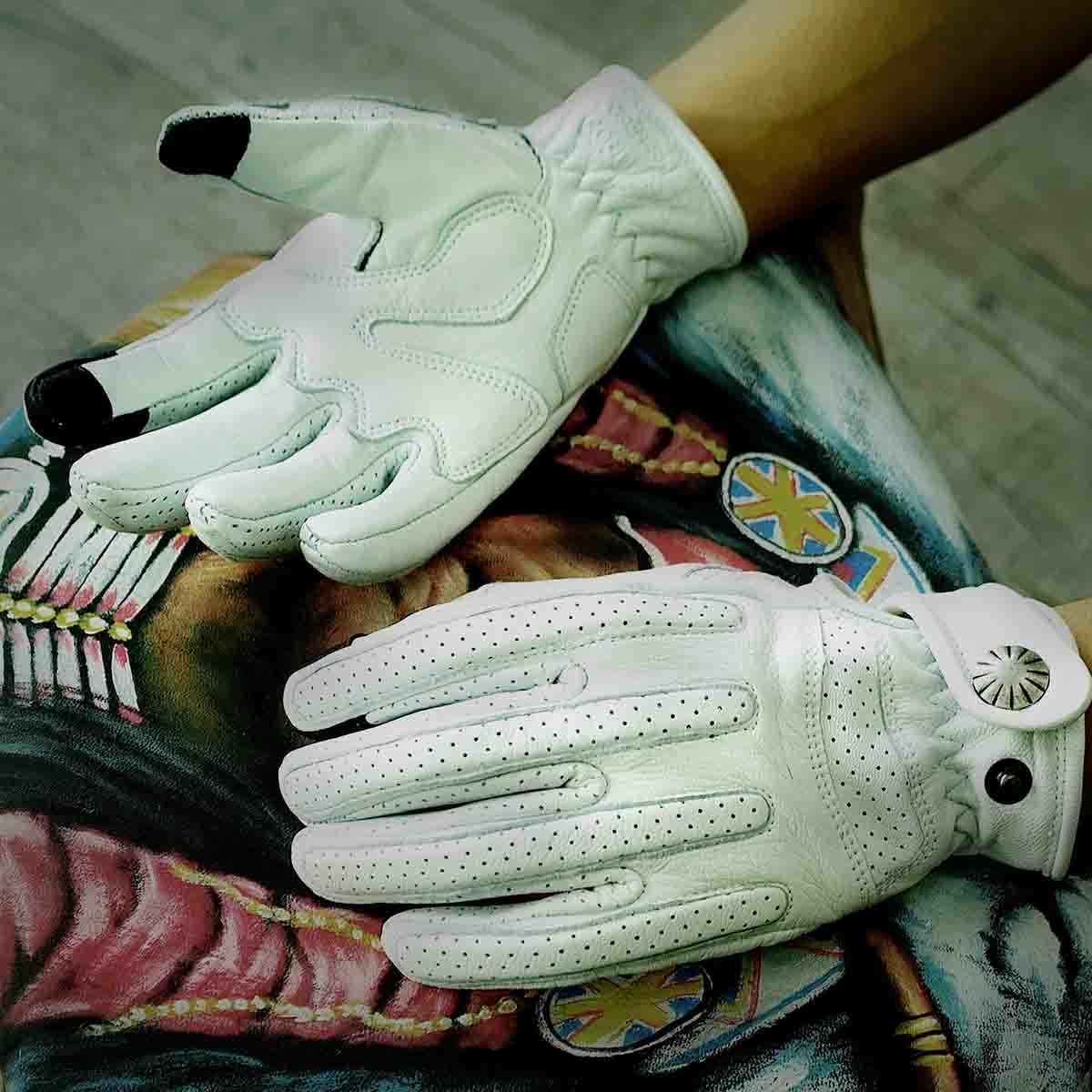 Premium Sheepskin Motorcycle Gloves | All Season Breathable Touchscreen - Image 10