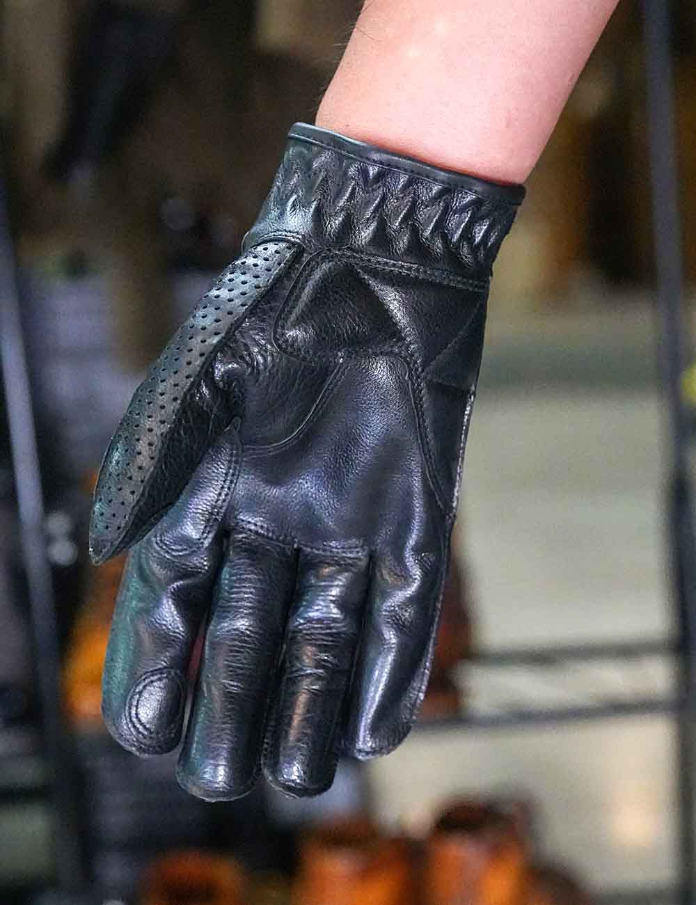 Retro Horsehide Motorcycle Gloves | Breathable Touchscreen Hard Knuckles for Spring Autumn - Image 13