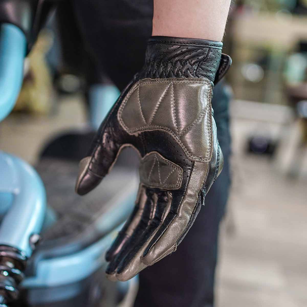 Retro Goatskin Motorcycle Gloves | Hard Knuckles Breathable Touchscreen for Spring Summer Autumn - Image 7