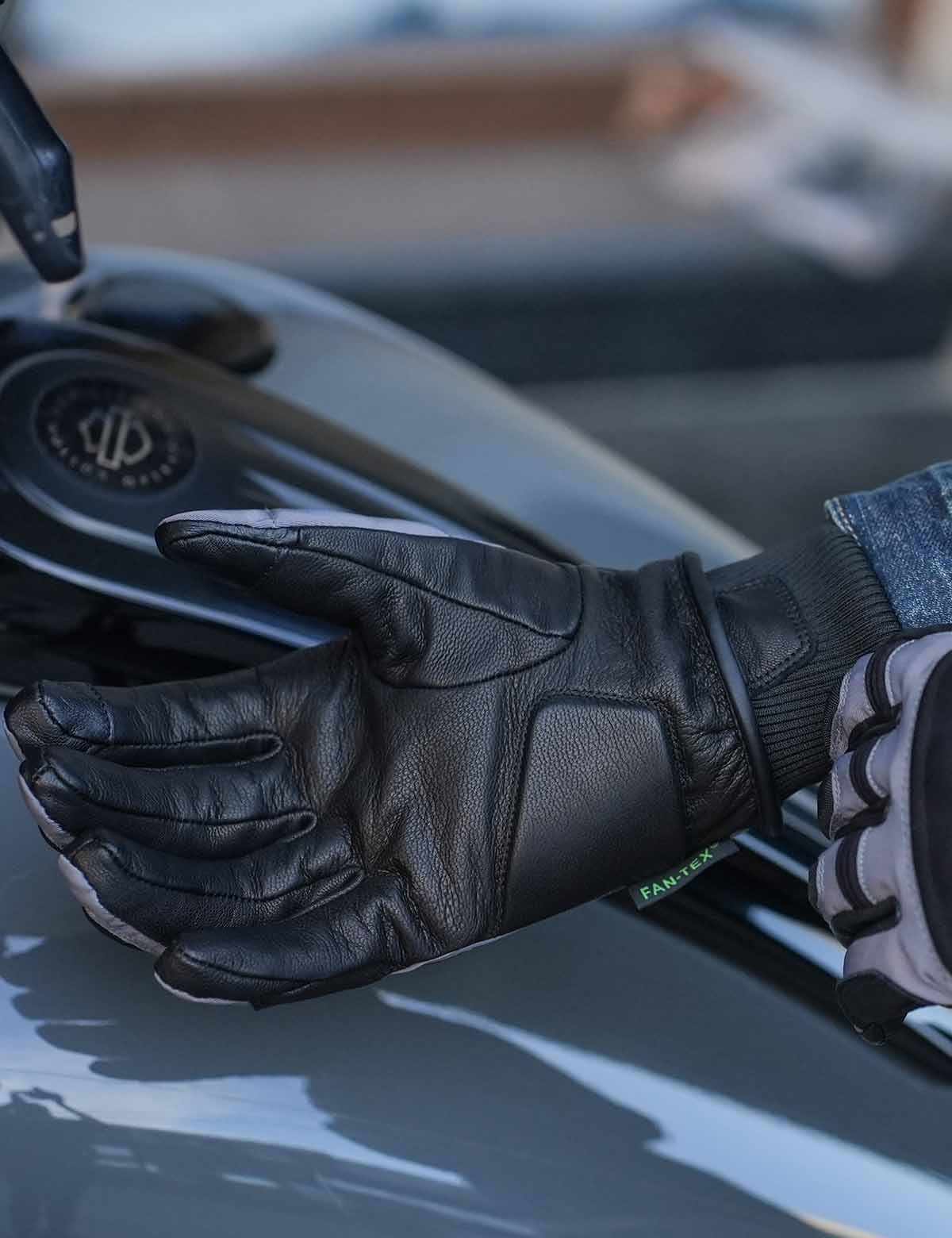 Winter Waterproof Sheepskin Motorcycle Gloves | Windproof Warm Touchscreen - Image 3