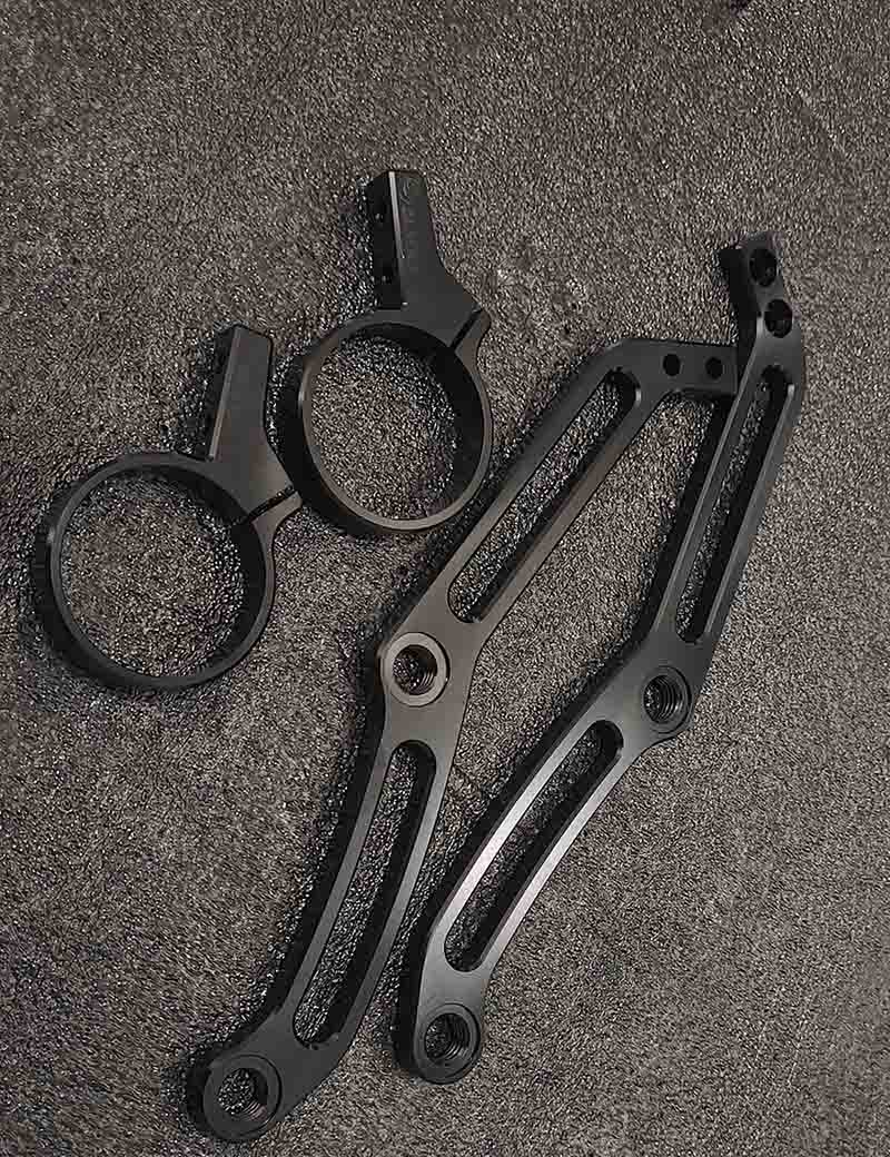 Motorcycle Reservoir Shock Bracket Mount Clamps | 2014-after Harley Touring Models - Image 5