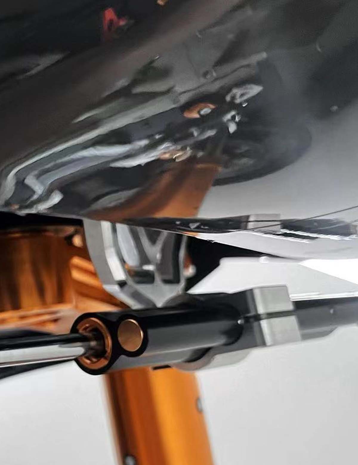 Motorcycle Steering Damper Bracket, Steering Stabilizer Anti Death Wobble | 2014-after Harley Road Glide - Image 7